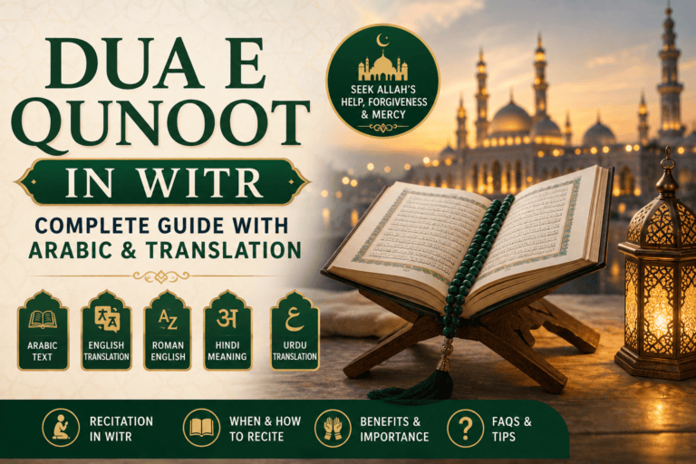 Dua e Qunoot in Witr